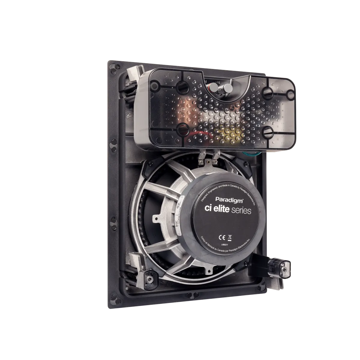 Paradigm CI Elite E80-IW v2, į sieną montuojama garso kolonėlė (montavimo gylis: 8.6 cm.)