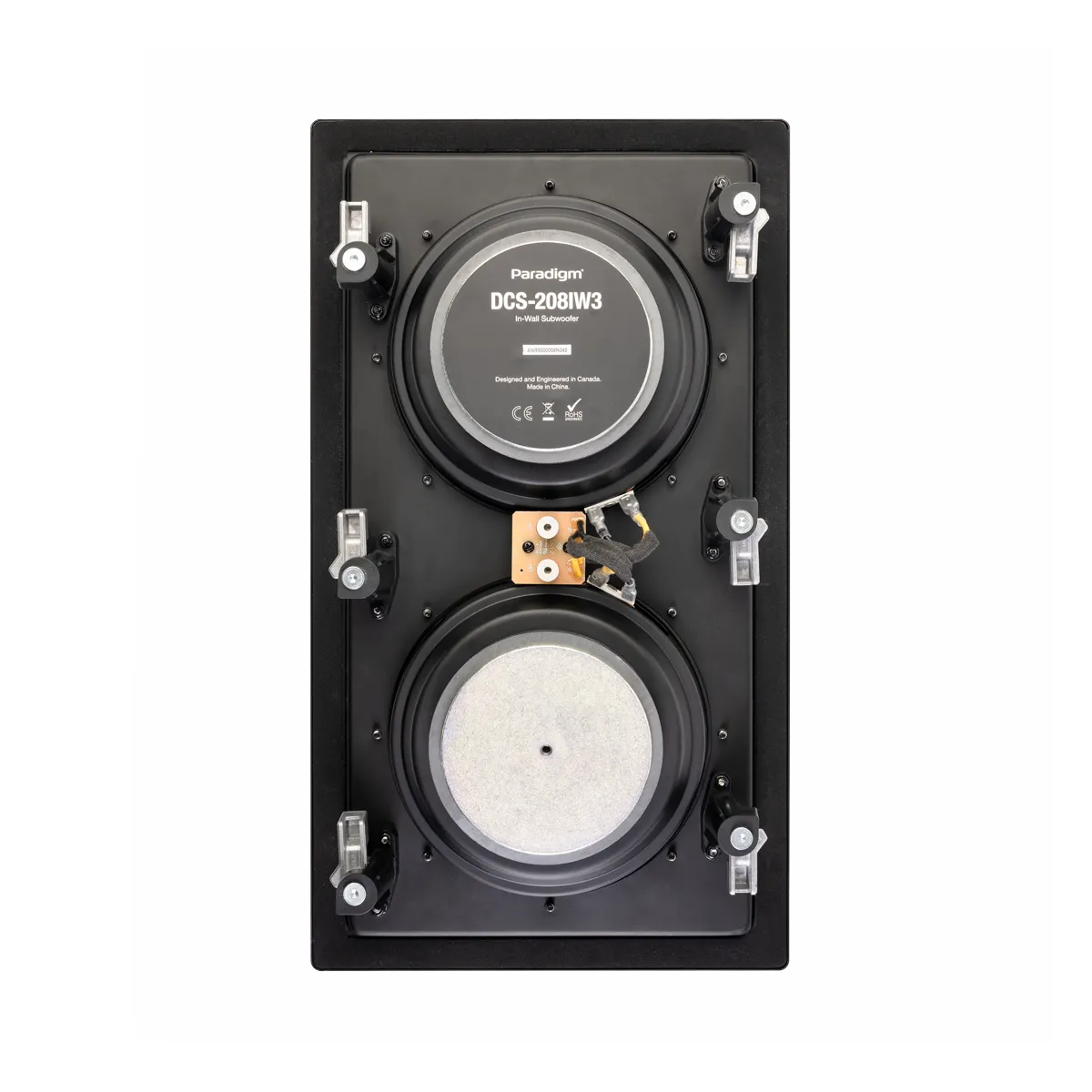 Paradigm DCS-208IW3, į sieną montuojama žemų dažnių garso kolonėlė (montavimo gylis: 8,9 cm. )