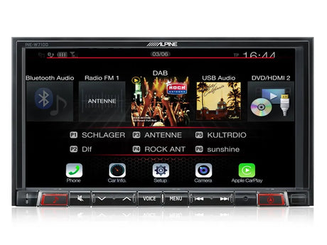 Pažangi navigacinė sistema Alpine INE-W710D, su DAB+, USB, HDMI, BLUETOOTH, Apple CarPlay ir Android Auto