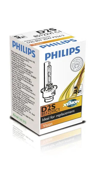 Philips, Lemputė XENON D2S 85122VIC1 - Pakuotė su lemputės piešiniu ir užrašais