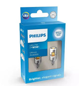 Philips Ultinon Pro 6000 LED lemputės, W5W T10 W2.1x9.5d 12V Balta 11961CU60X2