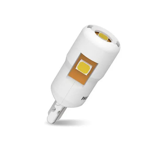 Philips Ultinon Pro 6000 LED lemputės, W5W T10 W2.1x9.5d 12V Balta 11961CU60X2 - LED lustelė su matoma lusto struktūra