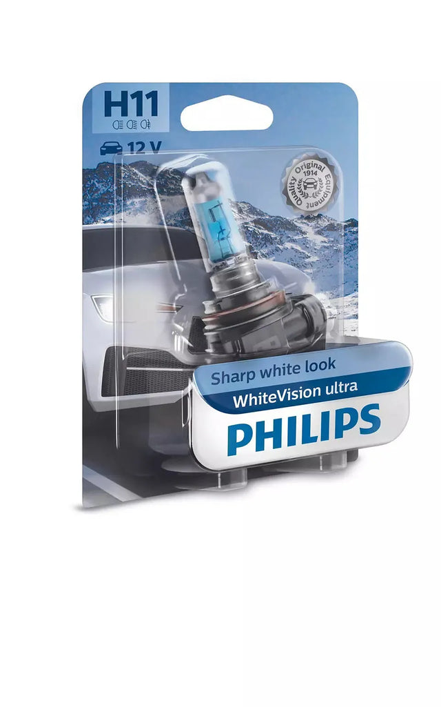 Philips lemputės White Vision, H11, 55W 12362WVUB1