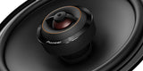 Pioneer 17 cm:n 2-TIE KOAKSIAALIKAIUTIN TS-D65F - detalus garsiakalbio vidurio vaizdas su logotipu