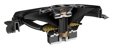 Pioneer 6″x9″ 4-TIE KOAKSIAALIKAIUTIN TS-A6960F - Garsiakalbio pjūvis su vidinėmis dalimis