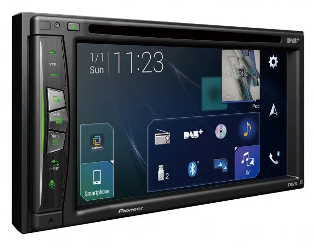 Pioneer AVIC-Z720DAB, Automobilinė multimedija - šoniniai valdymo mygtukai su apšvietimu