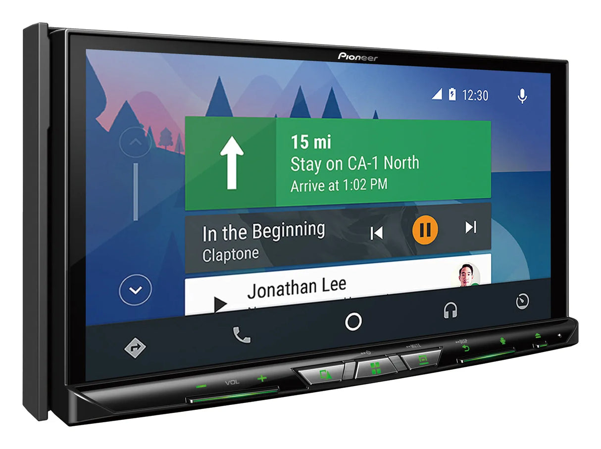 Pioneer AVIC-Z920DAB, Automobilinė multimedija - priekinė panelė su valdymo mygtukais