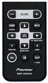 Pioneer, CD-R320 kortelės tipo distancinis pultas