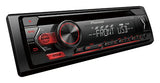 Pioneer, DEH-S120UB CD RDS magnetola su USB, Aux įėjimu, FLAC - valdymo mygtukai ir ekranas iš arti