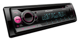Pioneer DEH-S220UI, 1-DIN CD automagnetola su USB ir Spotify - Mygtukai ir apšviestas ekranas iš arti