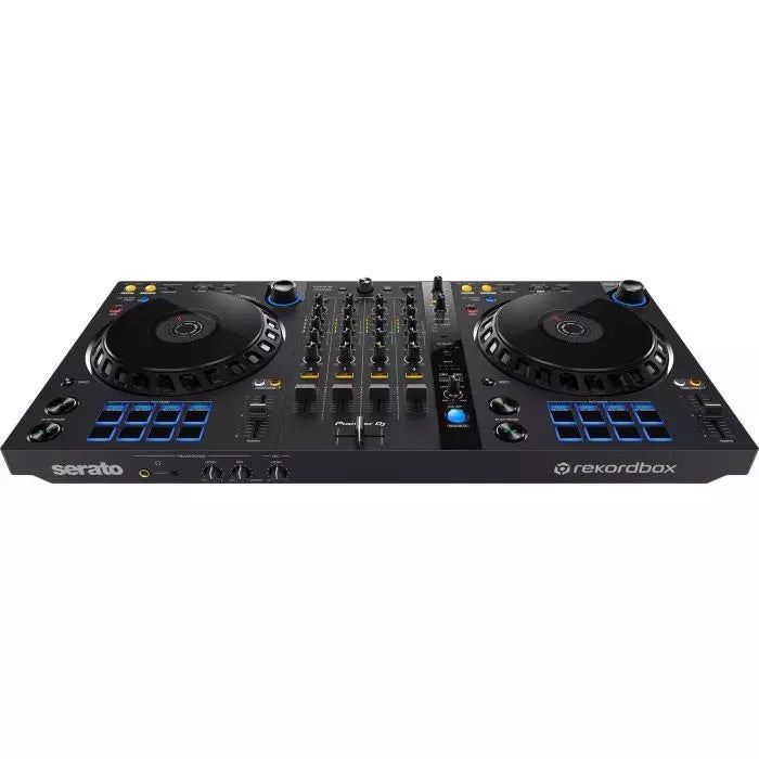 Pioneer DJ - DDJ-FLX6 valdiklis - priekinė panelė su logotipais ir mygtukais