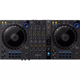 Pioneer DJ - DDJ-FLX6 valdiklis - priekinė panelė su jungtimis ir mygtukais