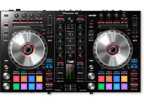 Pioneer DJ - DDJ-SR2 valdiklis Serato DJ - spalvingi mygtukai ir dideli ratukai