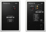 Pioneer DJ DM-40BT-W monitoriai (Balta) PORA - galinės panelės su jungtimis ir maitinimo jungikliu