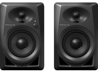 Pioneer DJ DM-40BT monitoriai (Juoda) PORA - Priekinė panelė su jungtimi ir valdymo mygtuku