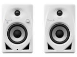 Pioneer DJ - DM-40D-BT-W monitor garsiakalbiai su bluetooth (Balti) 4″ PORA - bluetooth simbolis ir valdymo rankenėlė