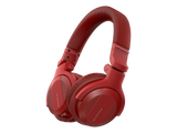 Pioneer DJ - HDJ-CUE1BT-R DJ ausinės (raudonos) - Šoninis kampas su ausinių lankeliu ir logotipu