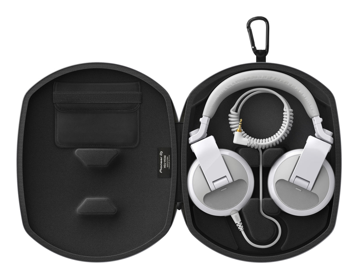Pioneer DJ - HDJ-HC02 ausinių dėklas - Atidarytas dėklas su ausinėmis ir laidu