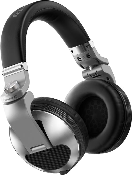 Pioneer DJ HDJ-X10-S ausinės (sidabrinės) - Šoninis vaizdas su ausies kaušeliu ir lankeliu
