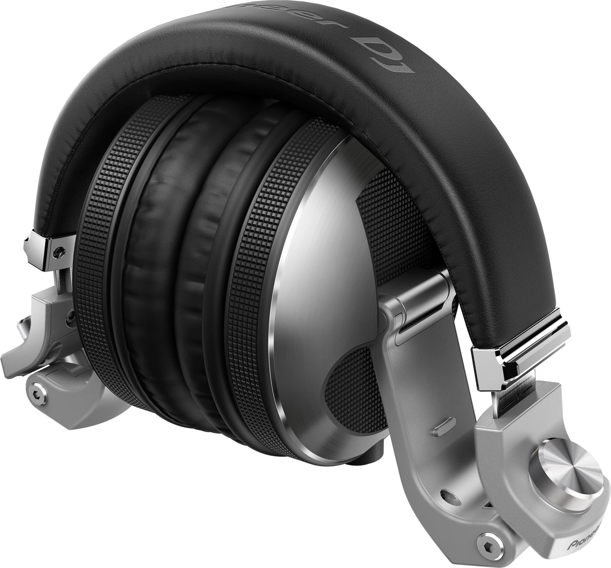Pioneer DJ HDJ-X10-S ausinės (sidabrinės) - Šoninis ausinių vaizdas su metalinėmis detalėmis