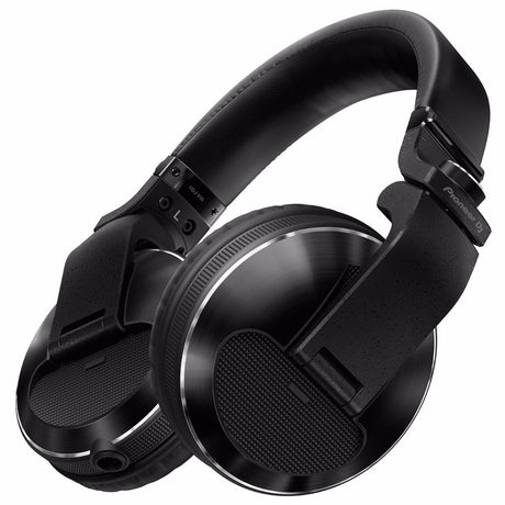 Pioneer DJ HDJ-X10 ausinės (juodos) - Šoninis vaizdas su matomais lankeliais