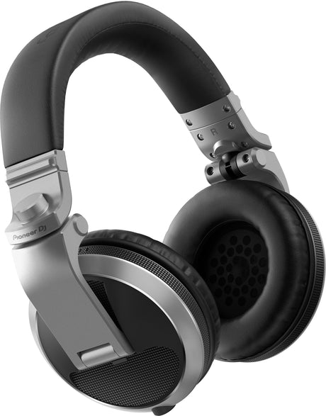 Pioneer DJ HDJ-X5-S ausinės (sidabrinės) - Šoninis ausinių vaizdas su logotipu