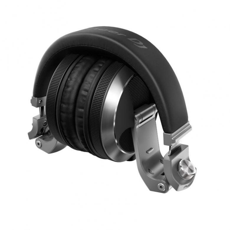 Pioneer DJ HDJ-X7-S ausinės (sidabrinės) - Šoninis ausinių vaizdas su detaliu lankeliu