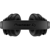 Pioneer DJ HRM-5 monitorinės ausinės - Viršutinis ausinių vaizdas su logotipu
