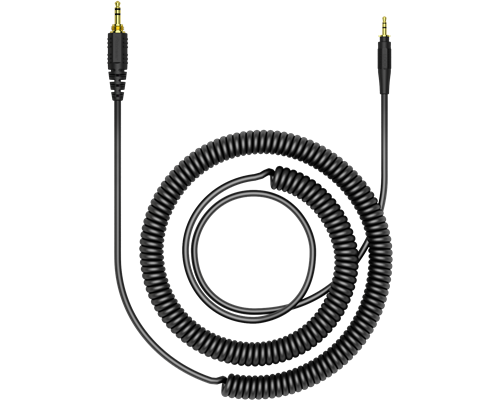 Pioneer DJ HRM-5 monitorinės ausinės - spiruoklinis laidas su paauksuotais jungtukais