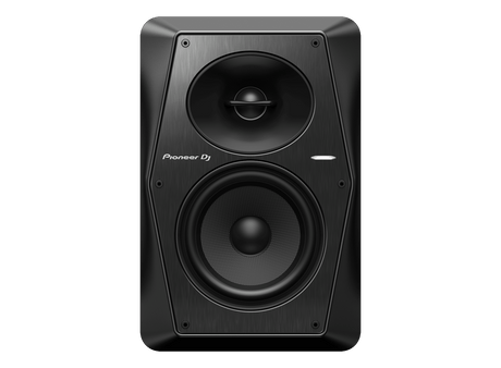 Pioneer DJ VM-50 monitorius (Juodas) 1 vnt. - priekinė panelė su garsiakalbiais ir logotipu