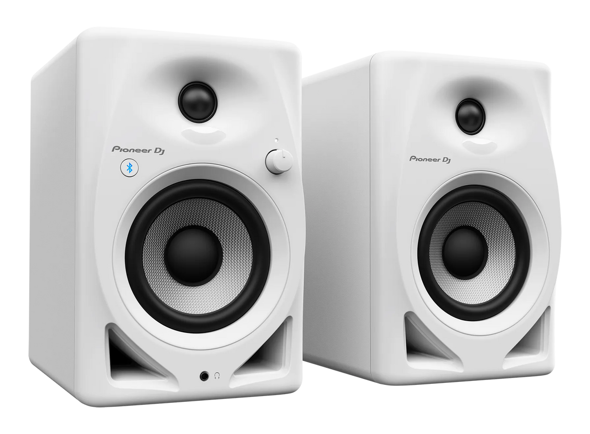 Pioneer DM-40D BT, monitorinės Bluetooth garso kolonėlės - baltos kolonėlės su Bluetooth ir ausinių jungtimi