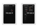 Pioneer DM-50D-W DJ (balta) PORA - galinės panelės su jungtimis ir valdymo elementais