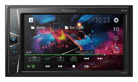 Pioneer, DMH-G120 grotuvas su 6.2" ekranu, iPod/iPhone - Ekranas su grojaraščiu ir valdikliais