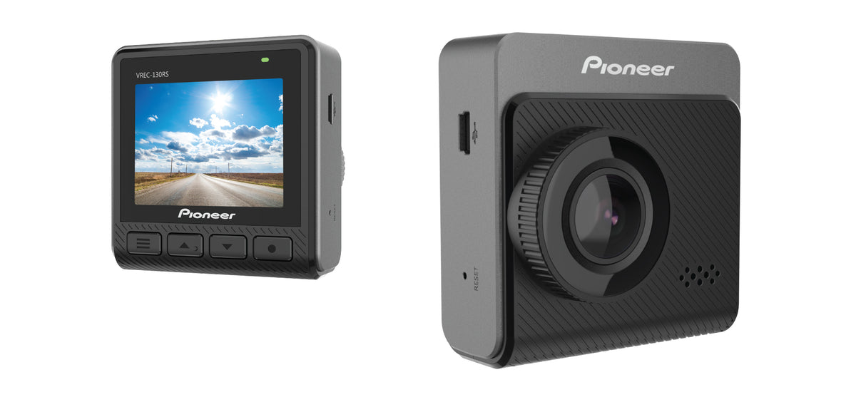 Pioneer Full HD Kojelautakamera VREC-130RS - Šoninis vaizdas su jungtimis