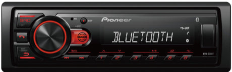 Pioneer MVH-230BT, automobilinė magnetola su Bluetooth, USB ir RDS (1DIN)