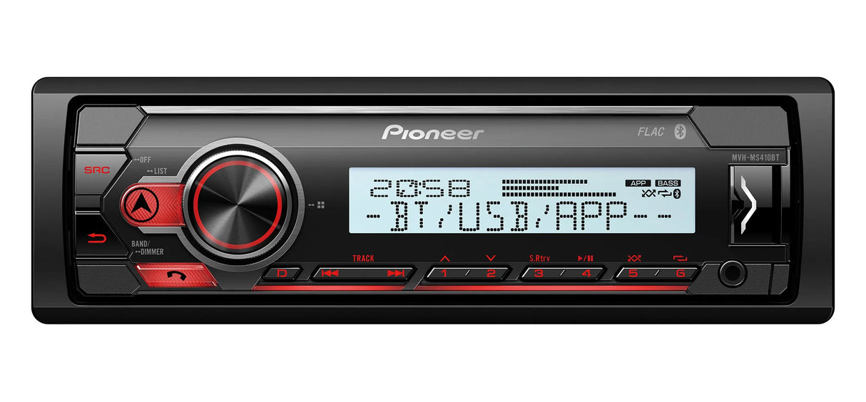 Pioneer MVH-MS410BT, Marine magnetola su USB, AUX, BT