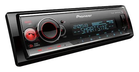 Pioneer, MVH-S520BT RDS magnetola su Bluetooth, USB ir iPod, Andr - Didelis valdymo ratukas ir raudonas mygtukas