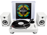 Pioneer PLX-500-W DJ vinilinė plokštelė (Balta) - vinilinė plokštelė su spalvotu viršeliu ir garsiakalbiai