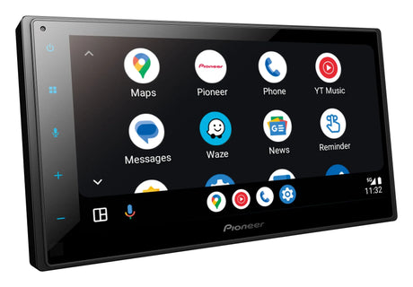 Pioneer SPH-DA150BT - ekranas su programėlių piktogramomis ir mygtukais