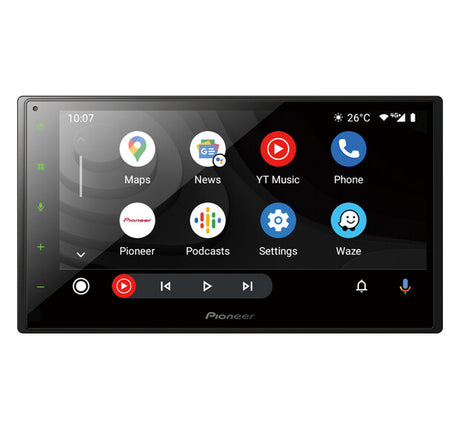 Pioneer SPH-DA360DAB - ekranas su programėlių piktogramomis ir valdikliais