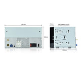 Pioneer SPH-DA360DAB - galinė panelė su jungtimis ir matmenimis