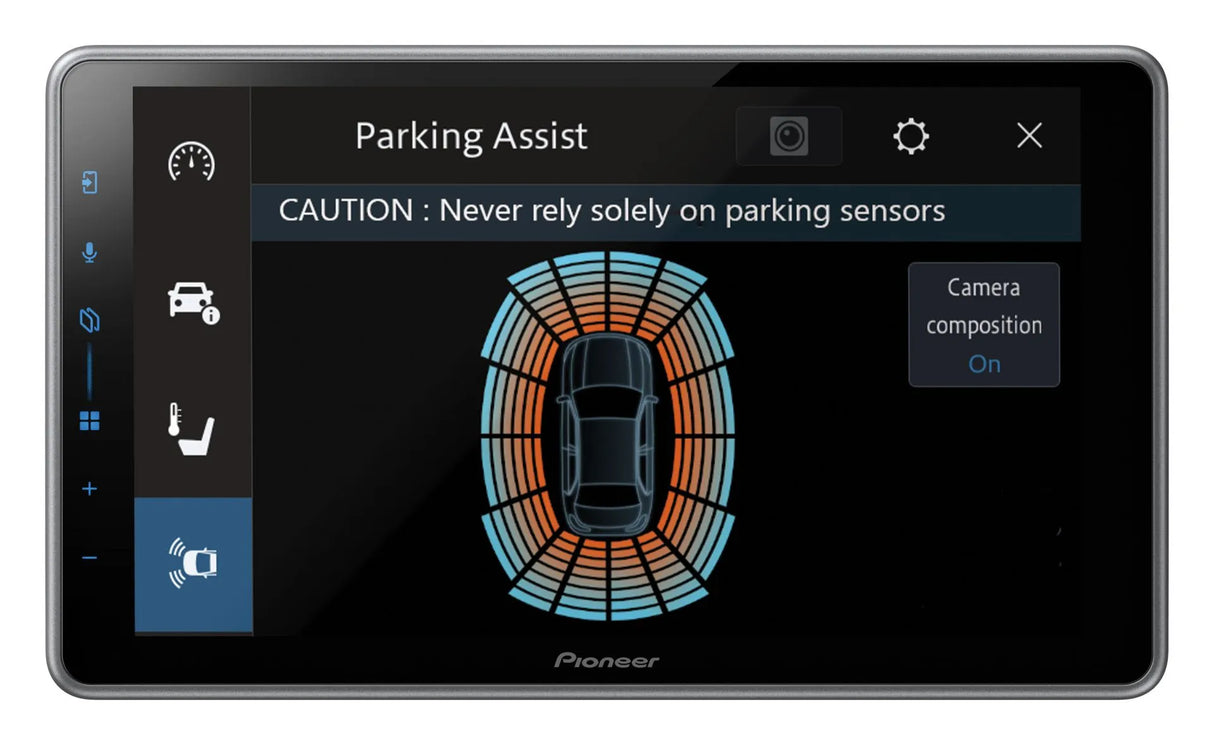 Pioneer SPH-DA77DAB, 6.8" multimedija su belaidžiu Apple CarPlay ir Android Auto - parkavimo asistentas su automobilio grafika