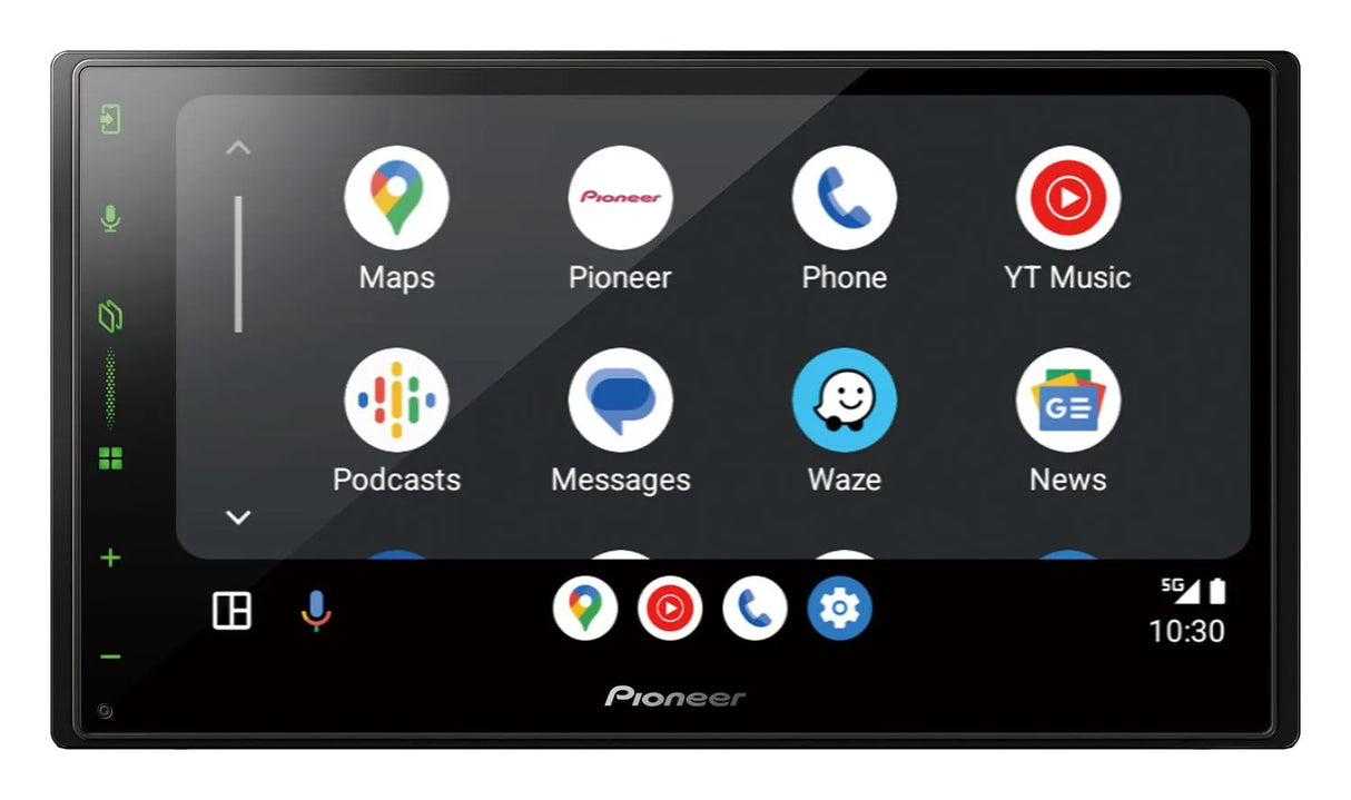 Pioneer SPH-DA77DAB, 6.8" multimedija su belaidžiu Apple CarPlay ir Android Auto - ekranas su programėlių piktogramomis