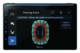 Pioneer SPH-EVO107DAB-T6.1 - parkavimo asistentas su automobilio ir daviklių vaizdu