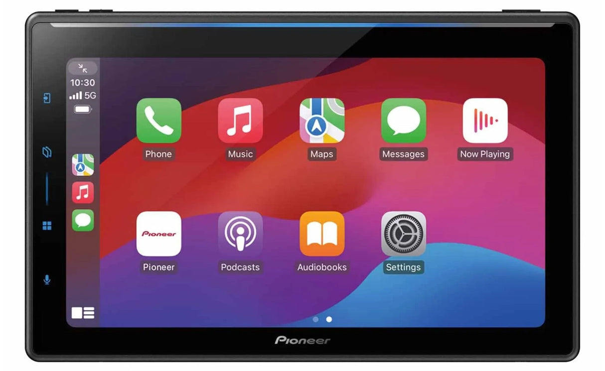 Pioneer SPH-EVO107DAB-UNI, 10.1″ automobilinė multimedija su belaidžiu Apple CarPlay ir Android Auto - Ekrano šoninė juosta su piktogramomis