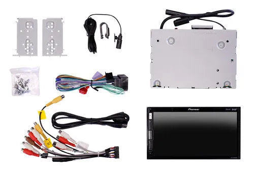 Pioneer SPH-EVO62DAB-208, automobilinė multimedija - Visos jungtys ir laidai iš arti