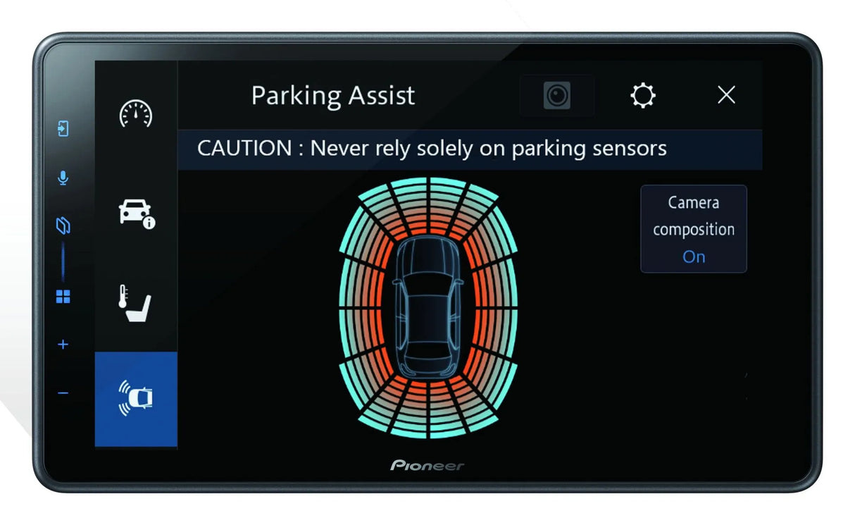 Pioneer SPH-EVO950DAB-UNI, 9.0" automobilinė multimedija su belaidžiu Apple CarPlay ir Android Auto - parkavimo asistentas su automobilio vaizdu