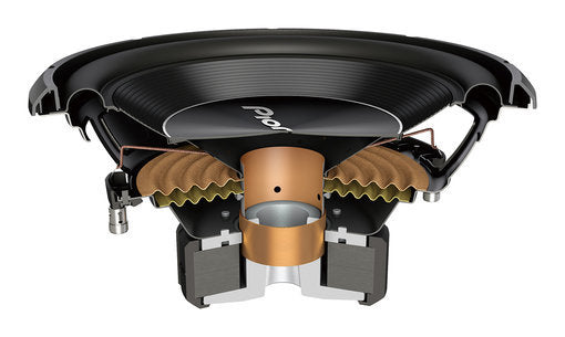 Pioneer TS-A300D4 - skerspjūvis su vidinėmis dalimis