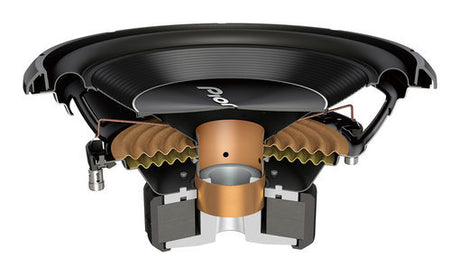 Pioneer TS-A300D4 - skerspjūvis su vidinėmis dalimis