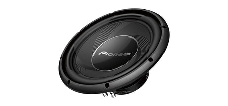 Pioneer TS-A30S4 Subwoofer - Galinė pusė su jungtimis ir informacija
